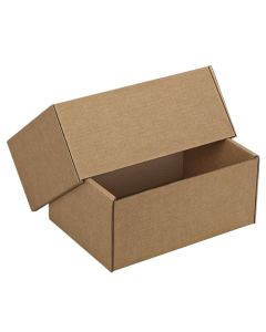 Scatole telescopiche avana con coperchio