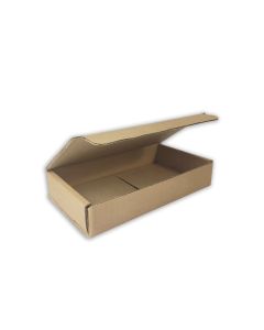 Scatola da spedizione fustellata extrapiatta - avana