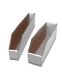 Contenitori a bocca di lupo in cartone bianco